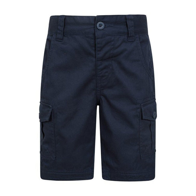 Navy - Front - Mountain Warehouse Childrens-Kids Cargo Shorts