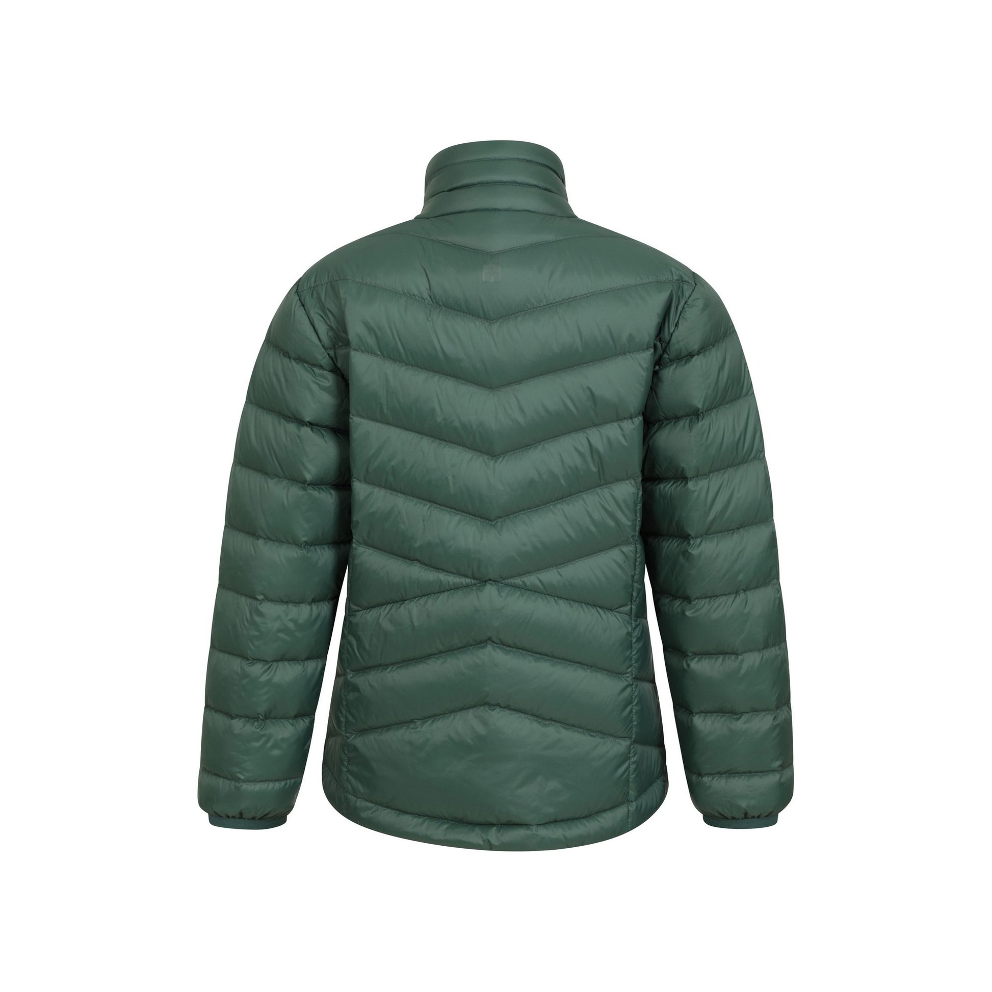 Khaki Green - Back - Mountain Warehouse Childrens-Kids Featherweight Down Jacket