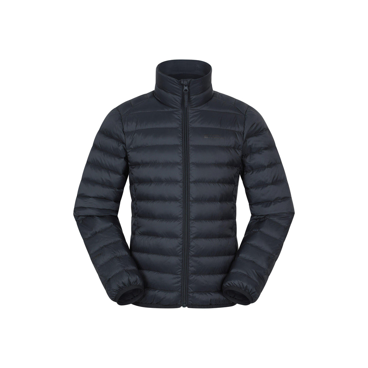 Jet Black - Front - Mountain Warehouse Childrens-Kids Featherweight Down Jacket