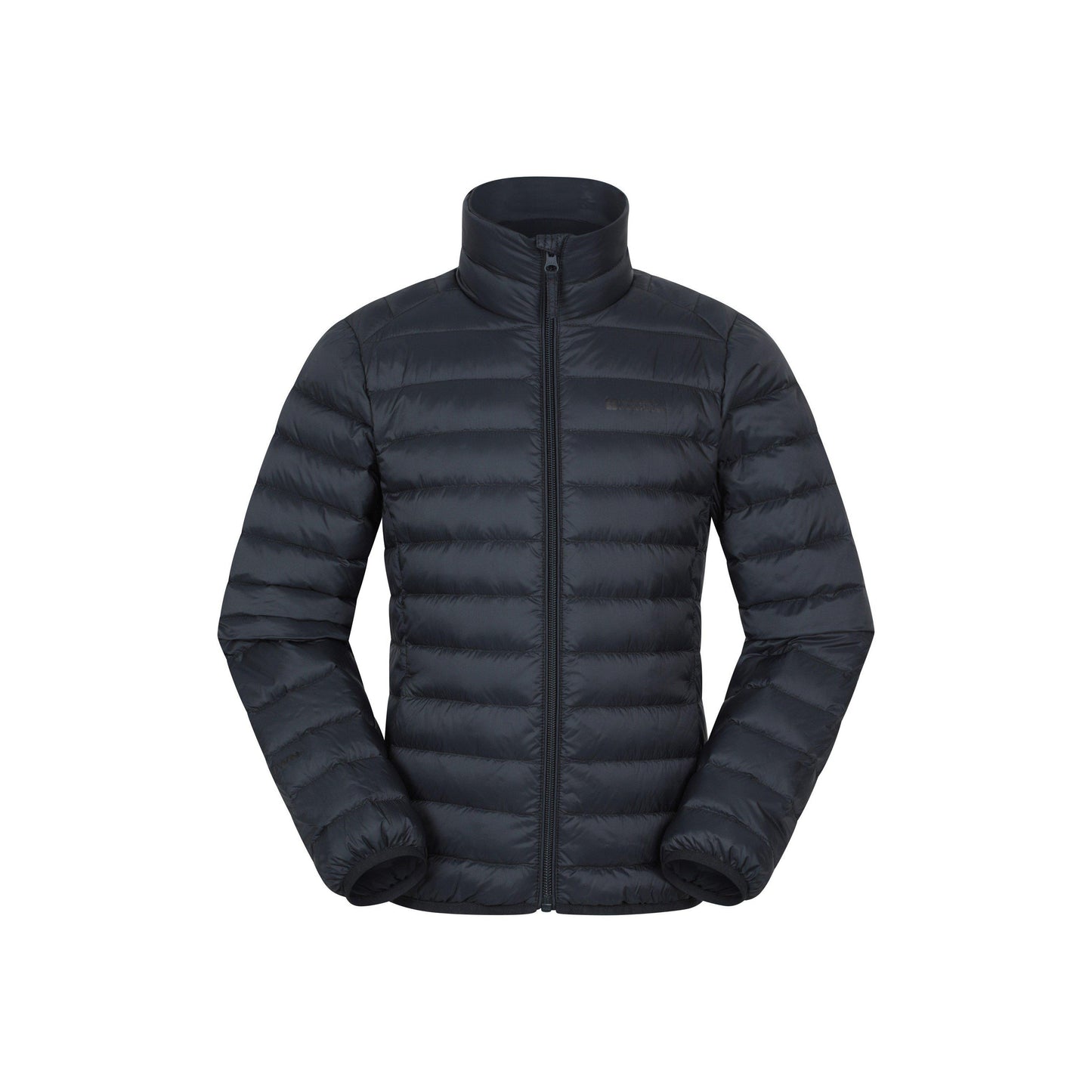 Jet Black - Front - Mountain Warehouse Childrens-Kids Featherweight Down Jacket