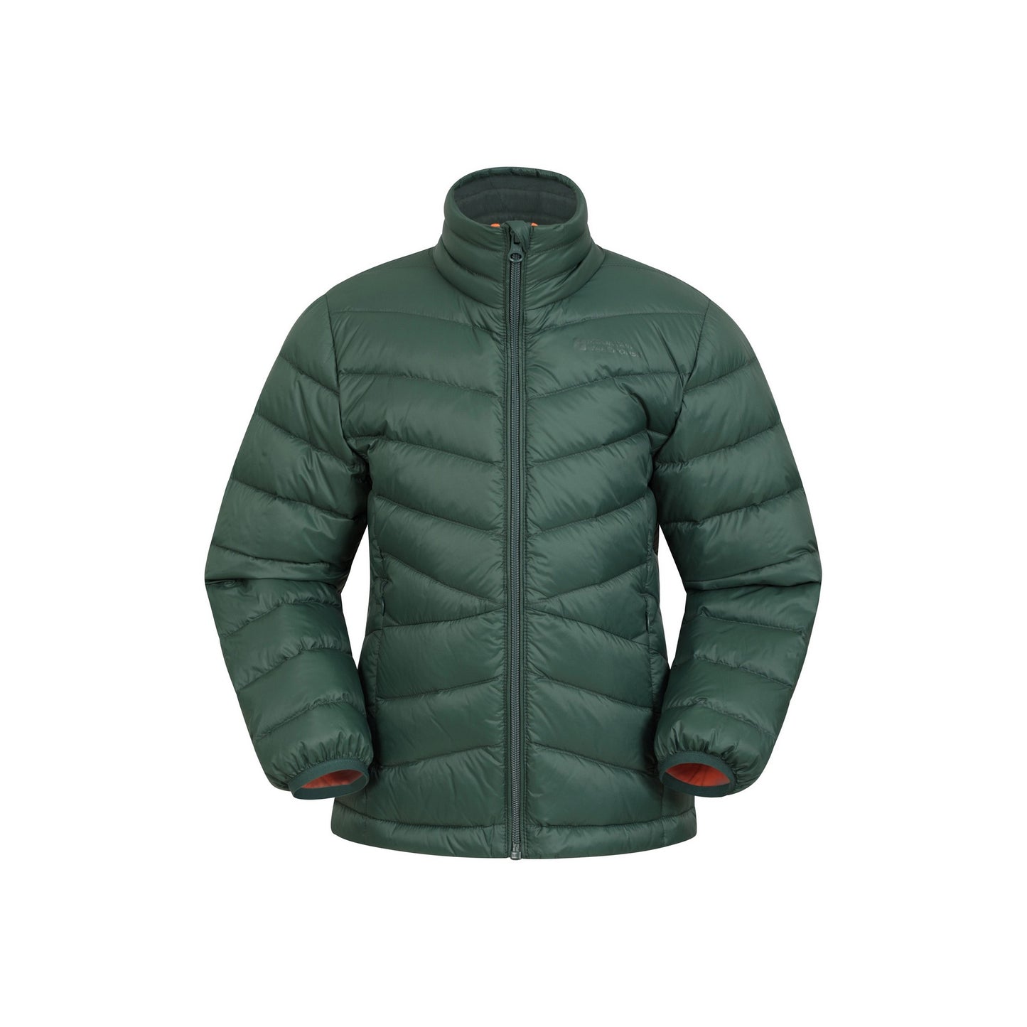 Khaki Green - Front - Mountain Warehouse Childrens-Kids Featherweight Down Jacket
