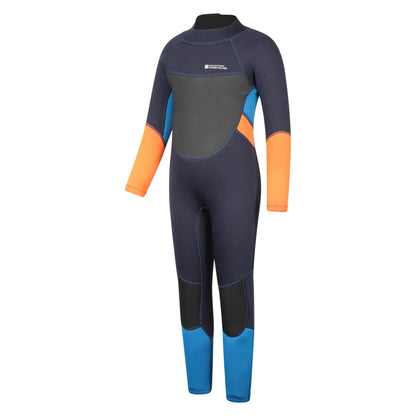 Orange - Side - Mountain Warehouse Childrens-Kids 3mm Thickness Wetsuit