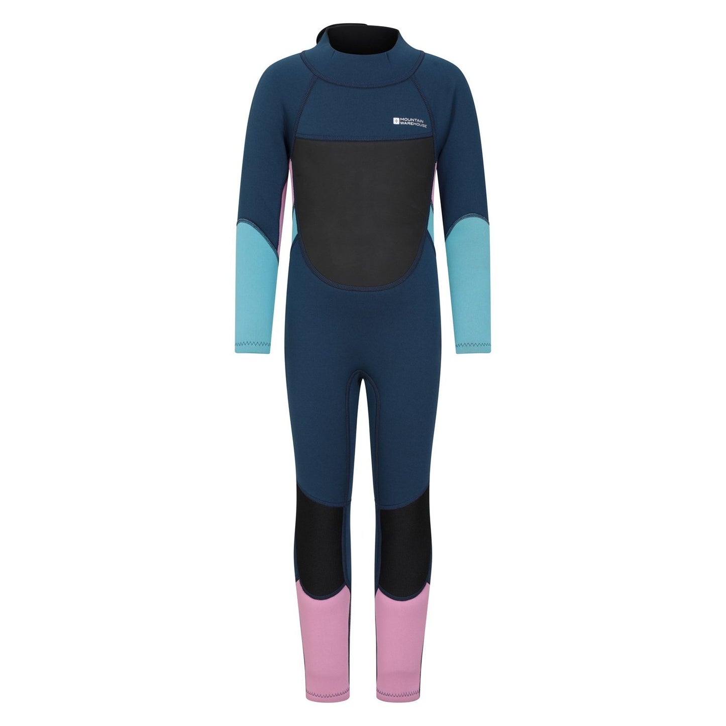 Pink - Front - Mountain Warehouse Childrens-Kids 3mm Thickness Wetsuit
