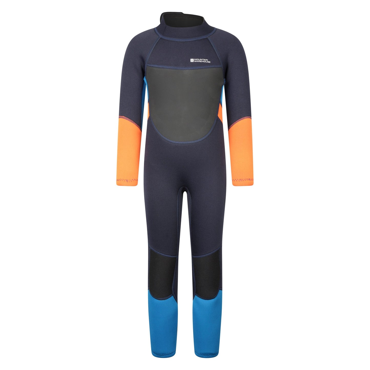 Orange - Front - Mountain Warehouse Childrens-Kids 3mm Thickness Wetsuit