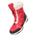 Red - Close up - Mountain Warehouse Womens-Ladies Snowflake Snow Boots