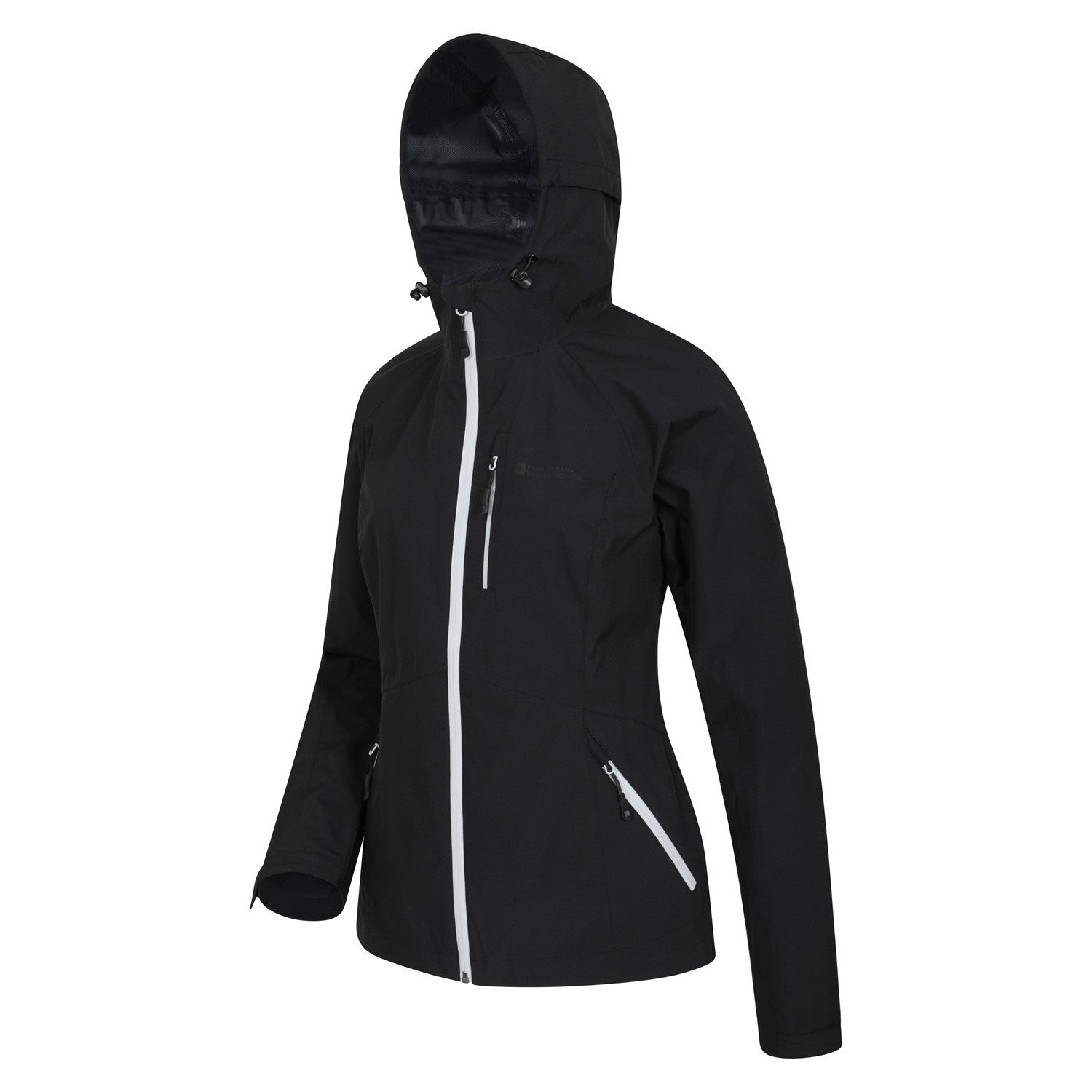 Black - Side - Mountain Warehouse Womens-Ladies Lightweight 2.5 Layer Waterproof Jacket