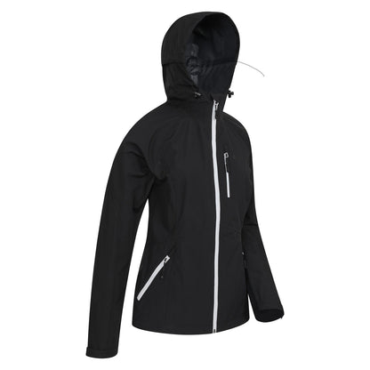Black - Lifestyle - Mountain Warehouse Womens-Ladies Lightweight 2.5 Layer Waterproof Jacket