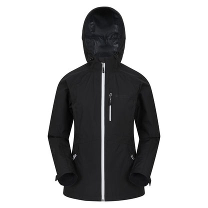 Black - Front - Mountain Warehouse Womens-Ladies Lightweight 2.5 Layer Waterproof Jacket