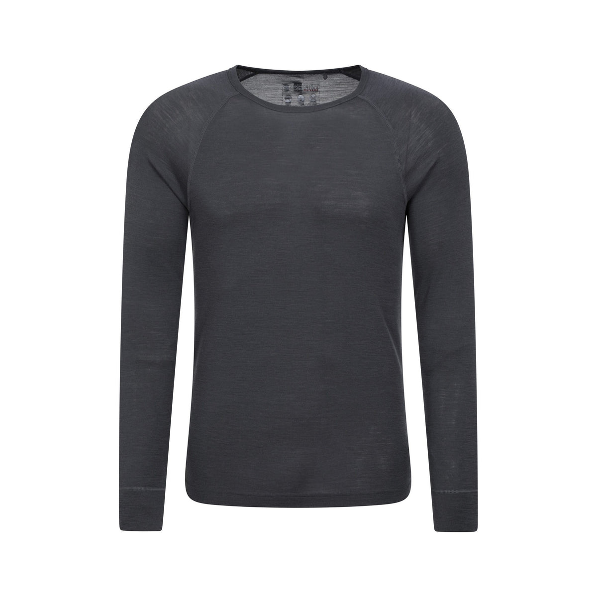 Dark Grey - Close up - Mountain Warehouse Mens Merino Wool Thermal Base Layers Set