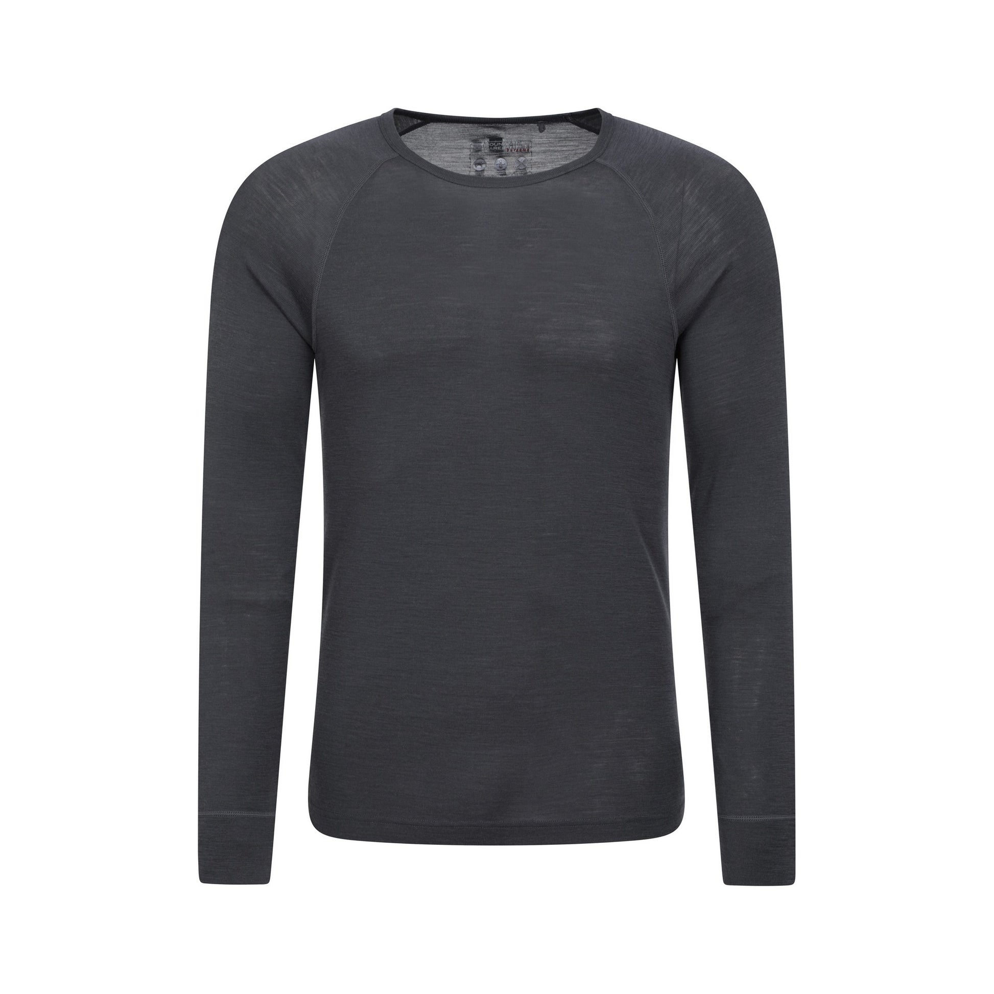 Dark Grey - Close up - Mountain Warehouse Mens Merino Wool Thermal Base Layers Set