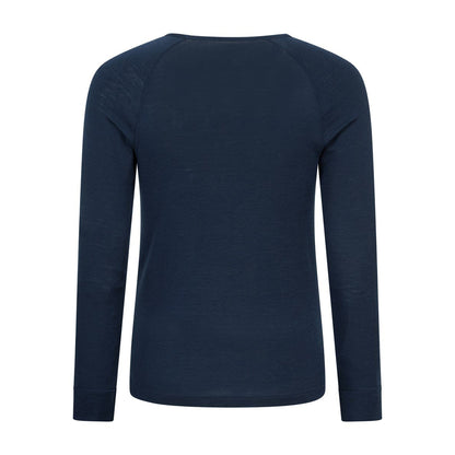 Navy - Back - Mountain Warehouse Mens Merino Wool Thermal Base Layers Set