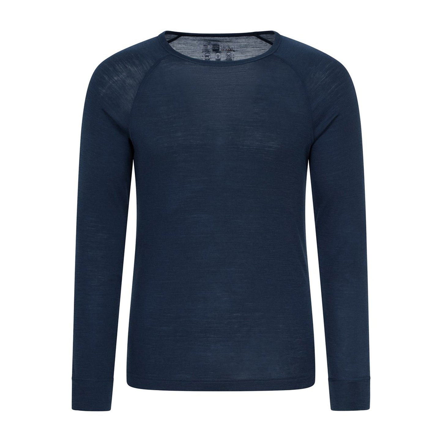 Navy - Side - Mountain Warehouse Mens Merino Wool Thermal Base Layers Set