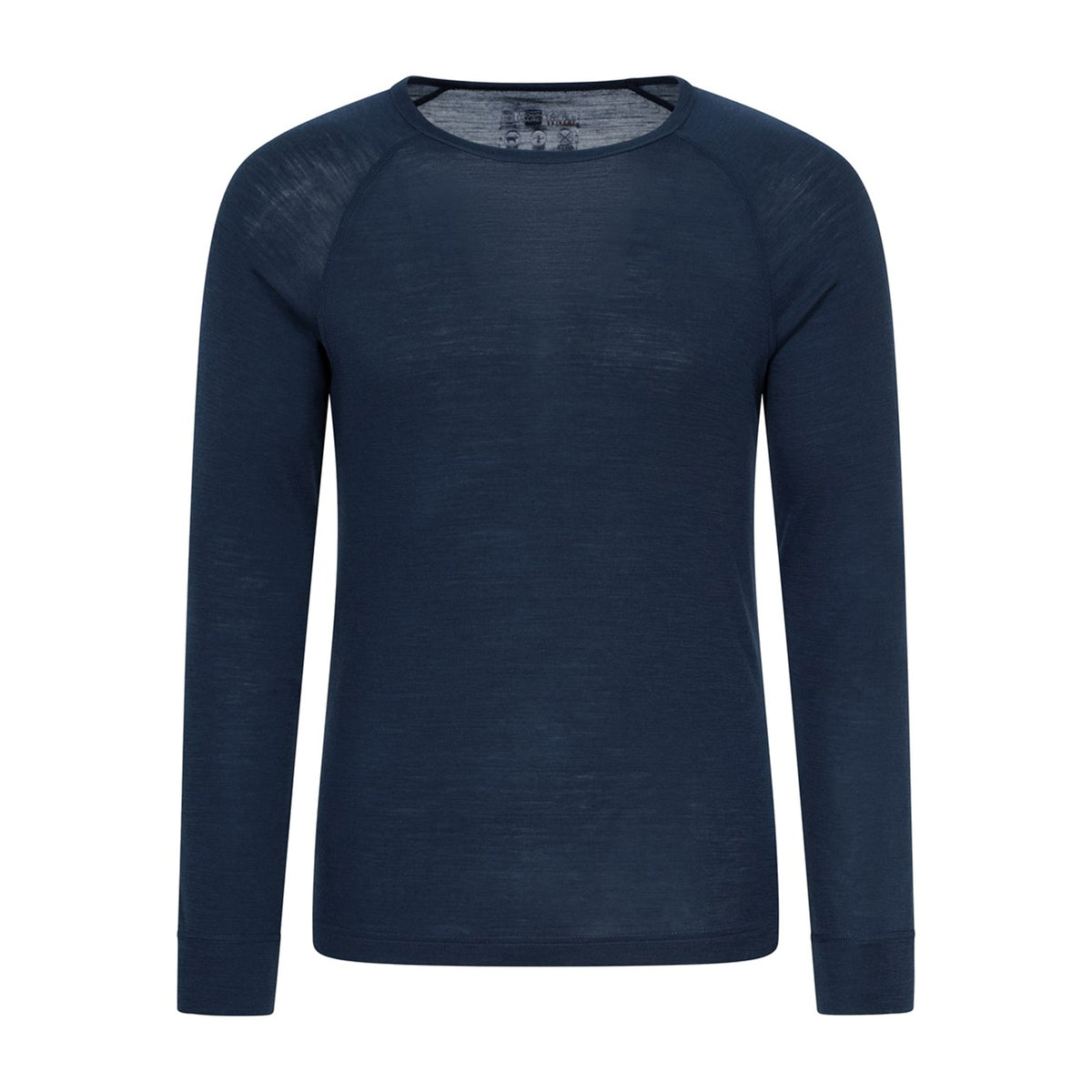 Navy - Side - Mountain Warehouse Mens Merino Wool Thermal Base Layers Set
