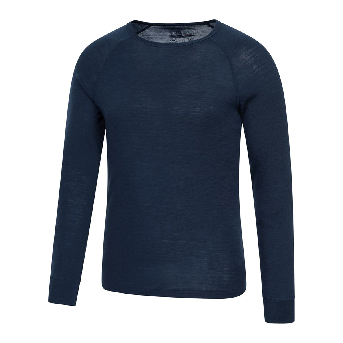 Navy - Pack Shot - Mountain Warehouse Mens Merino Wool Thermal Base Layers Set