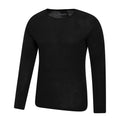 Black - Side - Mountain Warehouse Mens Merino Wool Thermal Base Layers Set