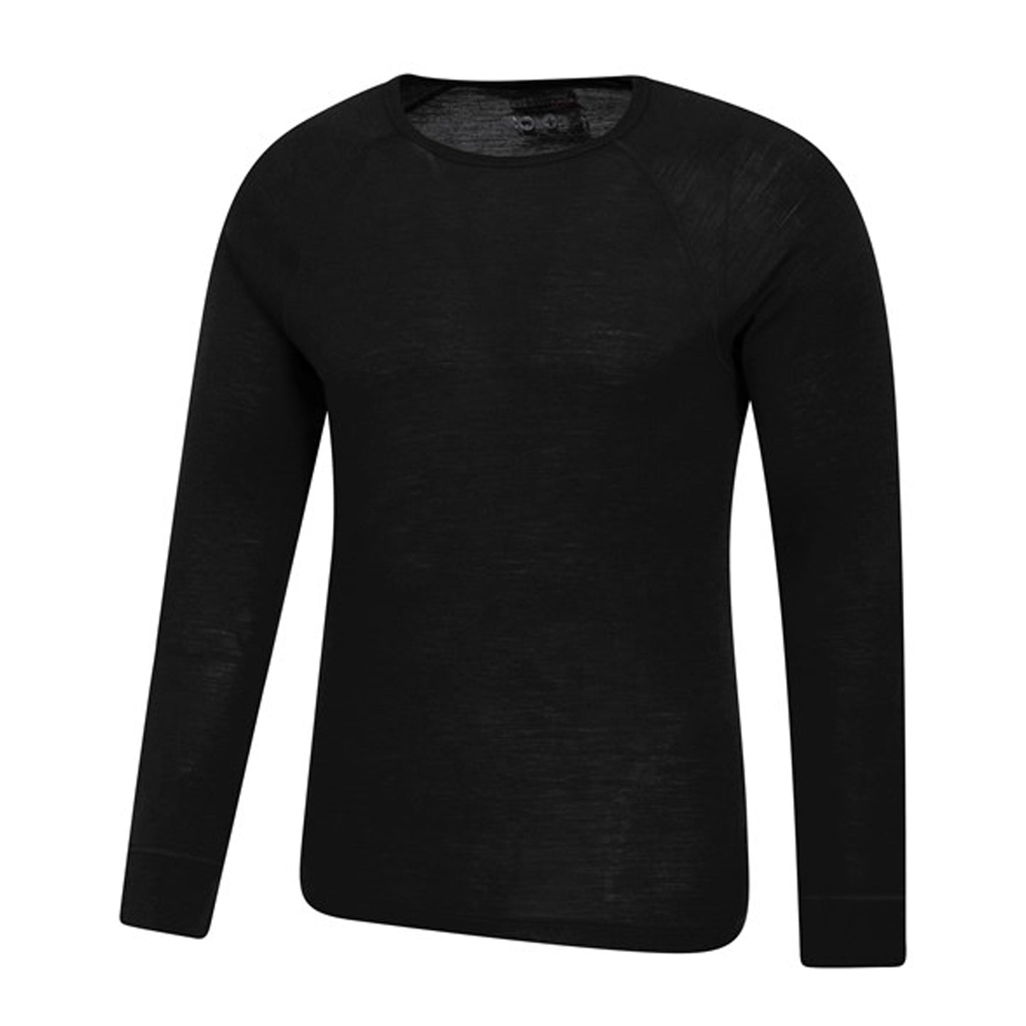 Black - Side - Mountain Warehouse Mens Merino Wool Thermal Base Layers Set