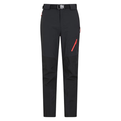 Black - Front - Mountain Warehouse Mens Forest Hiking Trousers