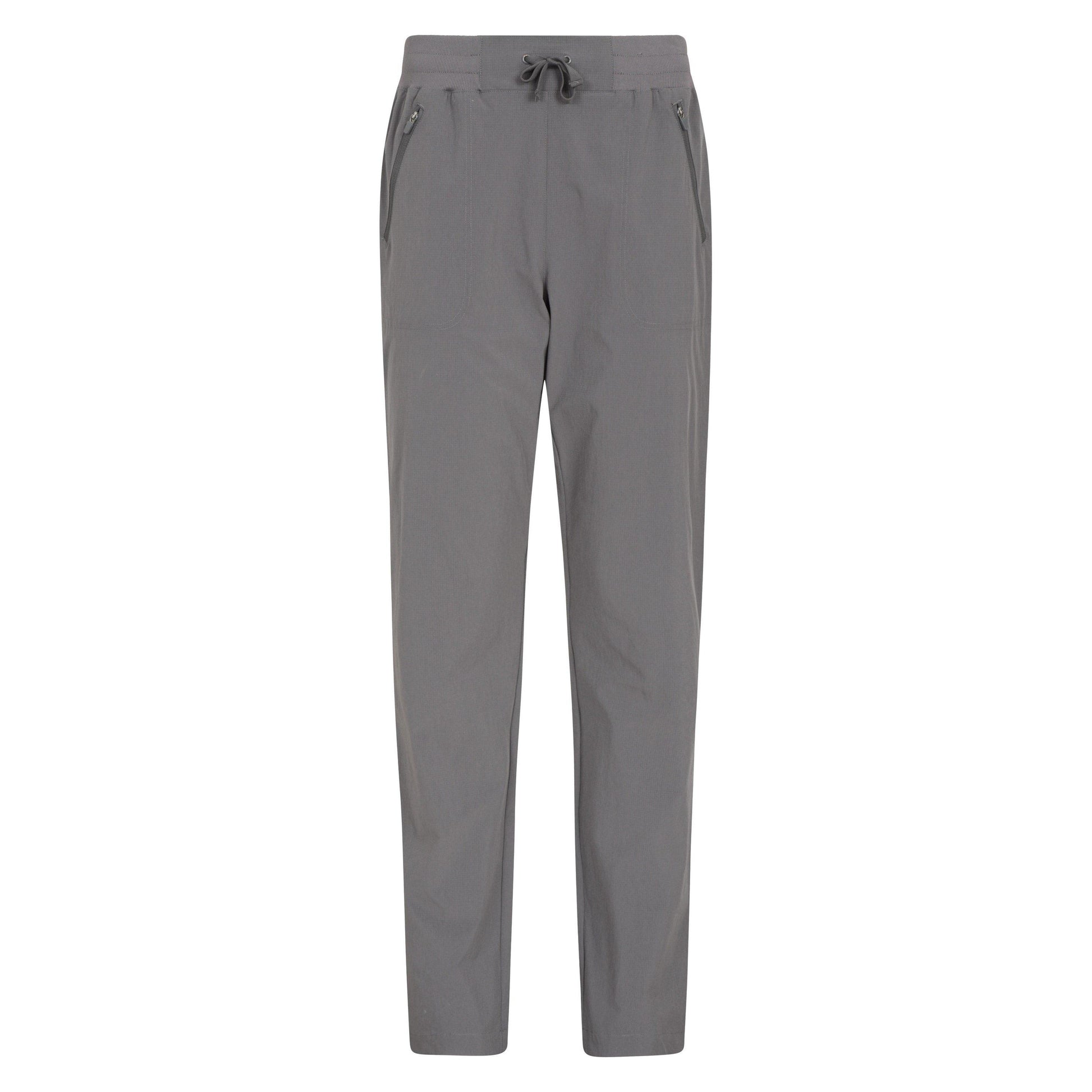 Grey - Front - Mountain Warehouse Womens-Ladies Explore Hiking Trousers