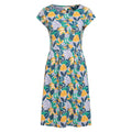 Tropical Blue - Front - Mountain Warehouse Womens-Ladies Sorrento Leaves UV Protection Skater Dress