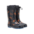 Teal - Front - Mountain Warehouse Childrens-Kids Dinosaur Skeleton Wellington Boots