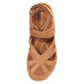 Brown - Pack Shot - Mountain Warehouse Womens-Ladies Sussex Wolverine Suede Sandals