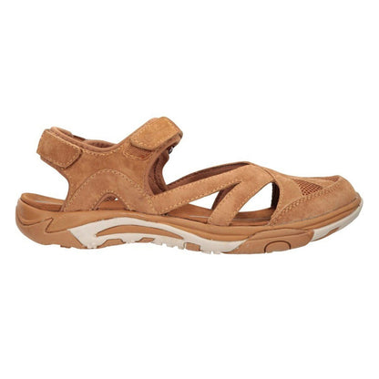 Brown - Front - Mountain Warehouse Womens-Ladies Sussex Wolverine Suede Sandals