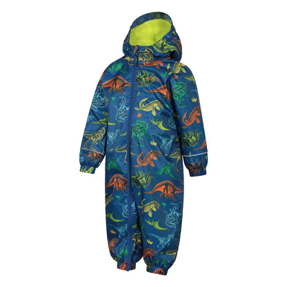 Cobalt - Side - Mountain Warehouse Childrens-Kids Spright Animals Waterproof Rain Suit