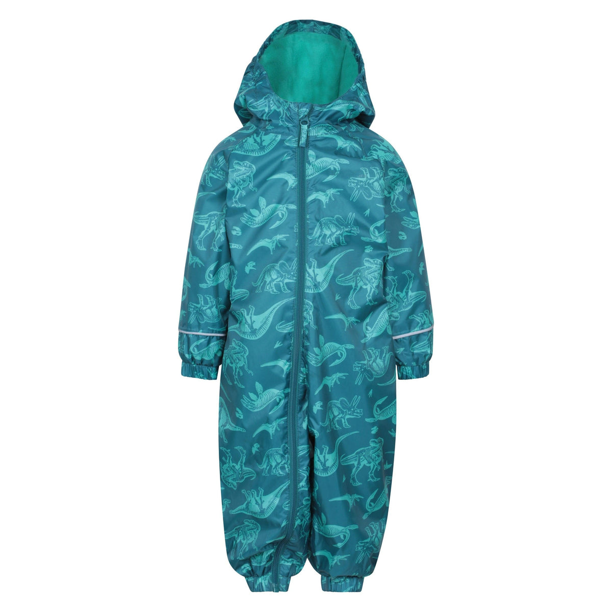 Teal - Front - Mountain Warehouse Childrens-Kids Spright Animals Waterproof Rain Suit