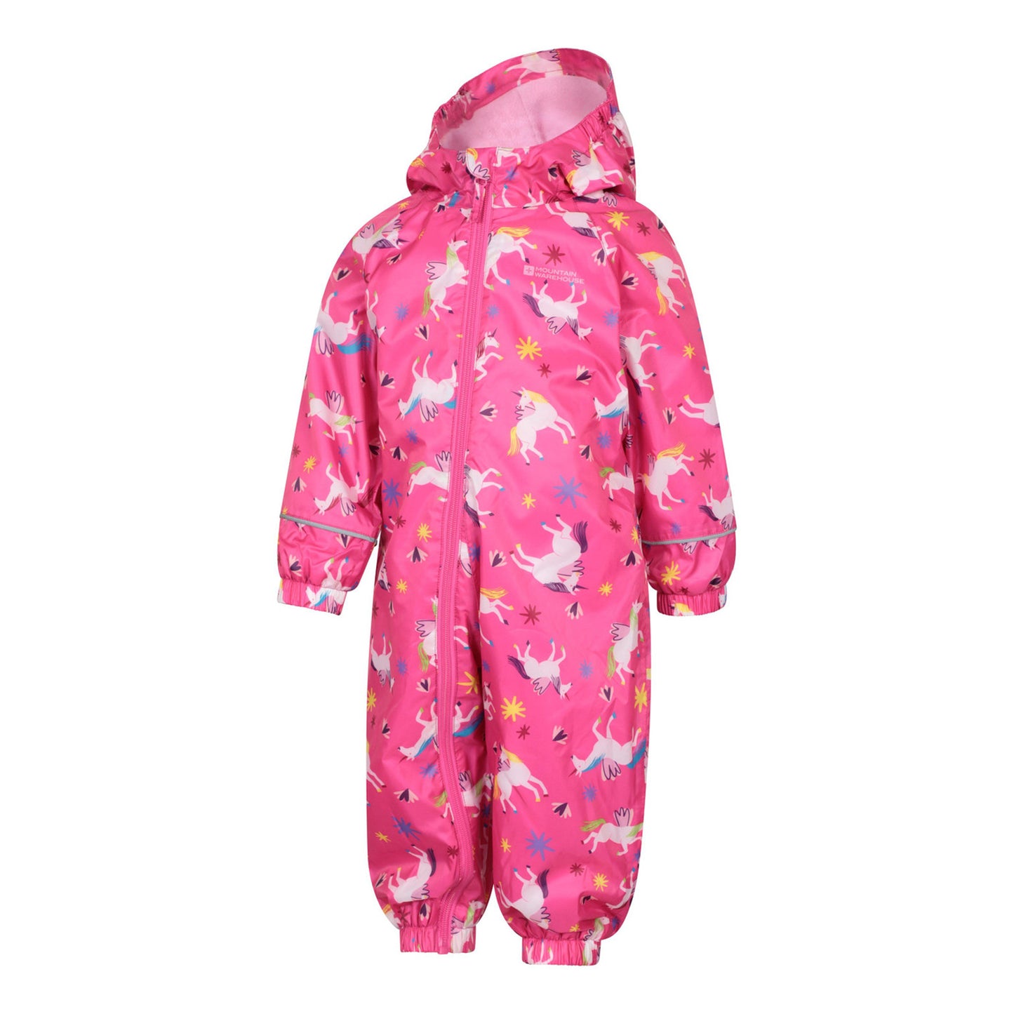 Pink - Side - Mountain Warehouse Childrens-Kids Spright Animals Waterproof Rain Suit