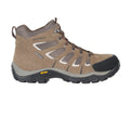 Brown - Back - Mountain Warehouse Mens Field Extreme Suede Wide Walking Boots