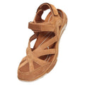 Brown - Front - Mountain Warehouse Womens-Ladies Sussex Wolverine Suede Sandals