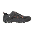 Dark Grey - Back - Mountain Warehouse Mens Curlews Waterproof Suede Walking Shoes