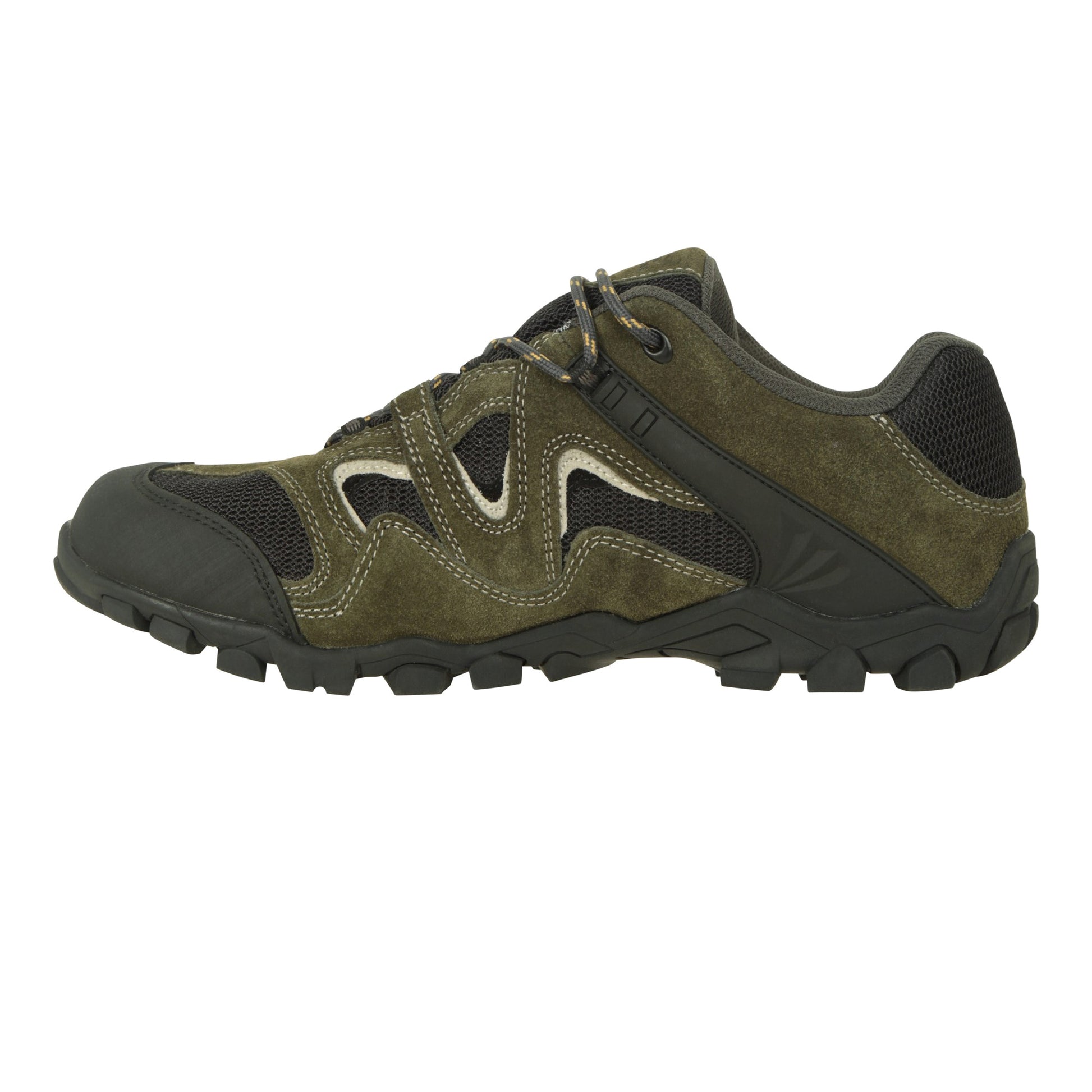Khaki - Lifestyle - Mountain Warehouse Mens Curlews Waterproof Suede Walking Shoes