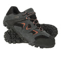 Dark Grey - Close up - Mountain Warehouse Mens Curlews Waterproof Suede Walking Shoes