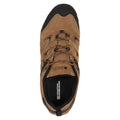 Dark Beige - Pack Shot - Mountain Warehouse Mens Curlews Waterproof Suede Walking Shoes