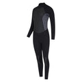 Black - Side - Mountain Warehouse Womens-Ladies Printed Full Wetsuit