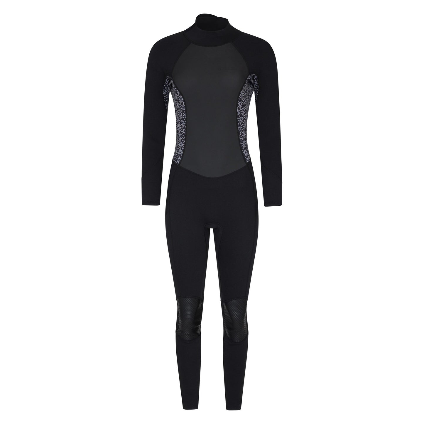 Black - Front - Mountain Warehouse Womens-Ladies Printed Full Wetsuit