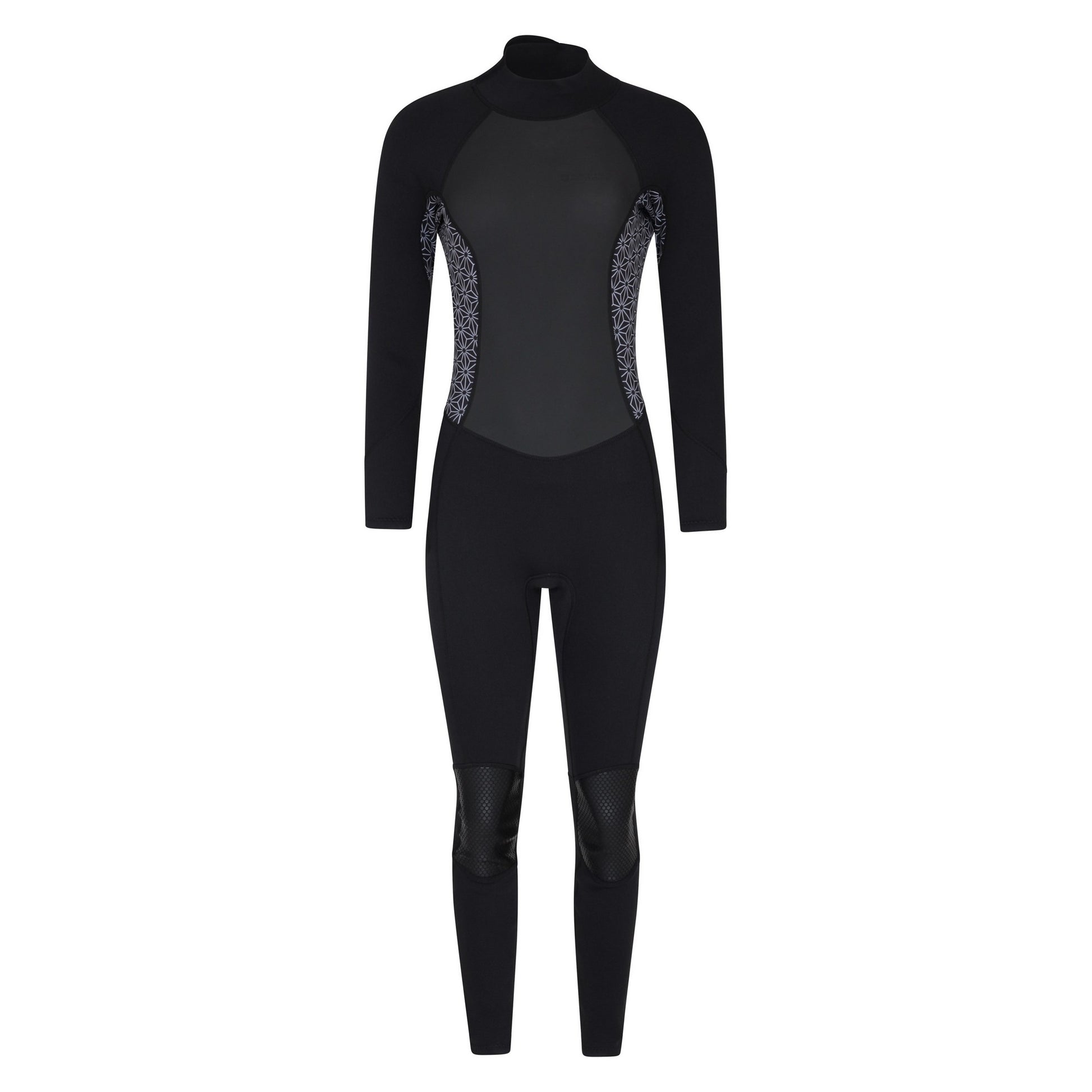 Black - Front - Mountain Warehouse Womens-Ladies Printed Full Wetsuit