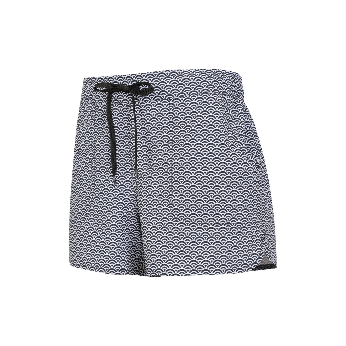 Jet Black - Side - Mountain Warehouse Womens-Ladies Patterned Stretch Boardshorts