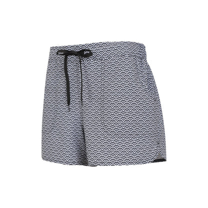 Jet Black - Side - Mountain Warehouse Womens-Ladies Patterned Stretch Boardshorts