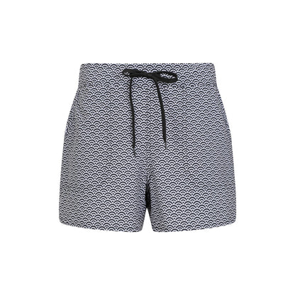 Jet Black - Front - Mountain Warehouse Womens-Ladies Patterned Stretch Boardshorts