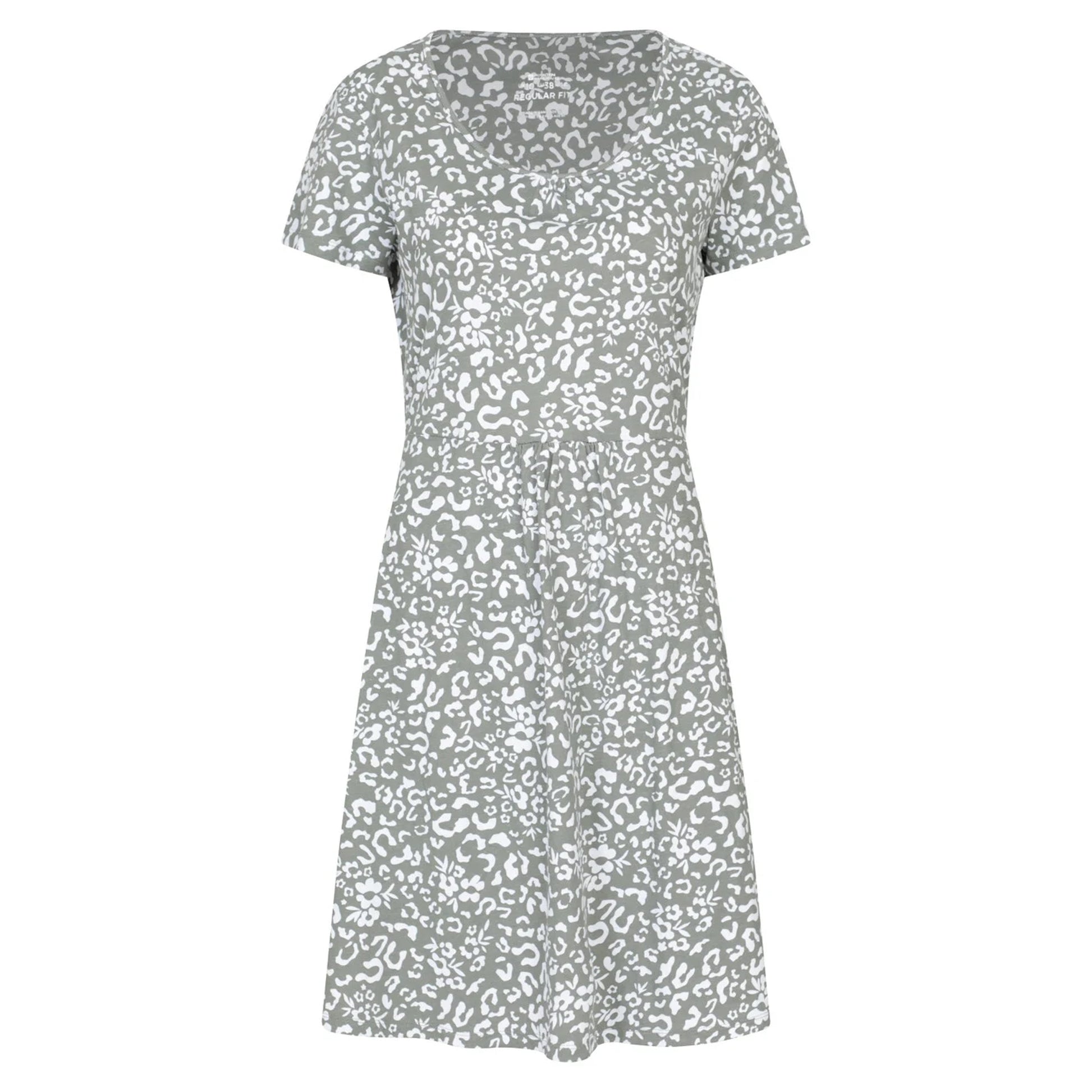 Light Khaki - Front - Mountain Warehouse Womens-Ladies Flora Denim UV Protection Midi Dress