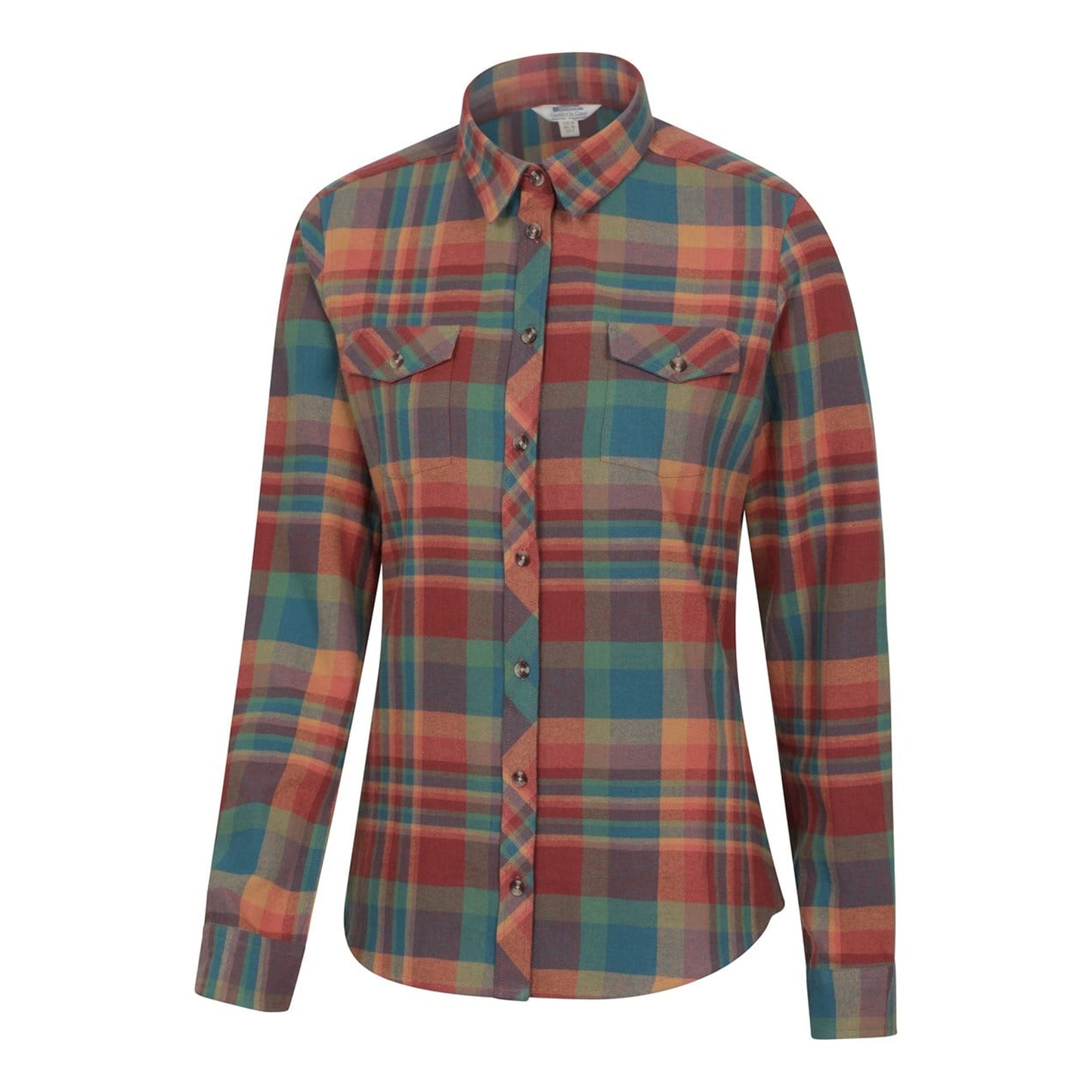 Burnt Orange - Lifestyle - Mountain Warehouse Womens-Ladies Willow Flannel Shirt