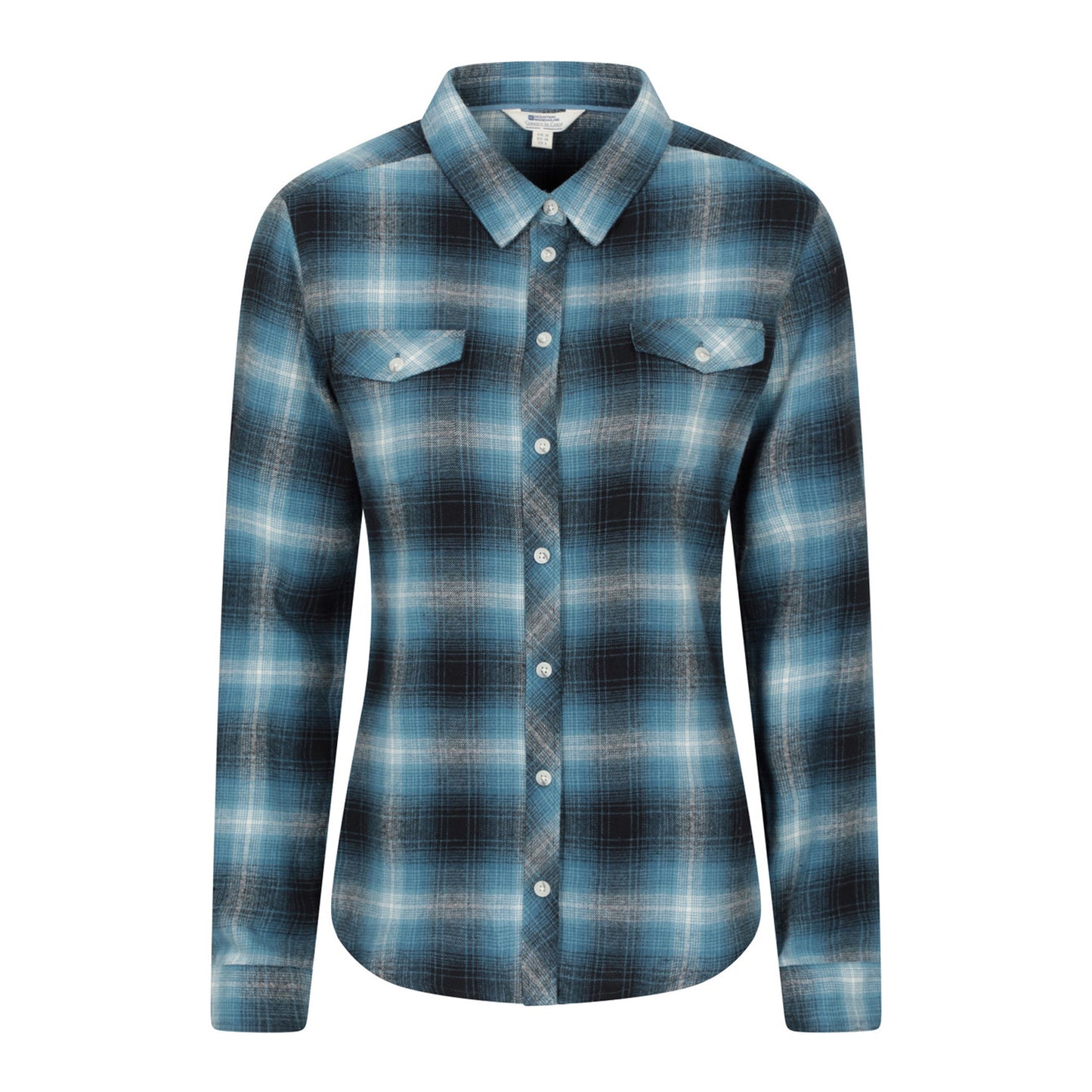 Dark Blue - Front - Mountain Warehouse Womens-Ladies Willow Flannel Shirt