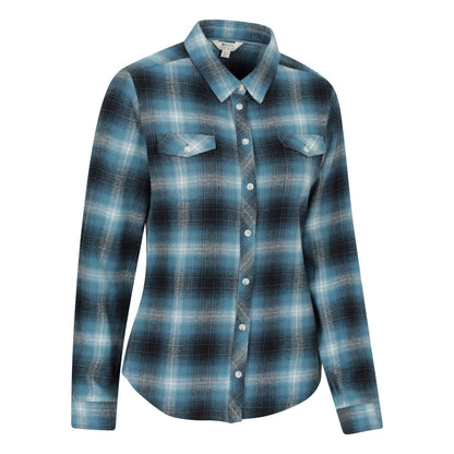 Dark Blue - Back - Mountain Warehouse Womens-Ladies Willow Flannel Shirt