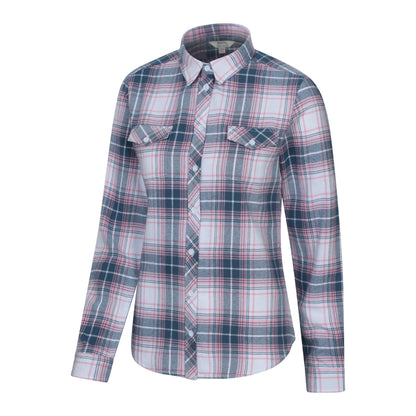Off White - Lifestyle - Mountain Warehouse Womens-Ladies Willow Flannel Shirt