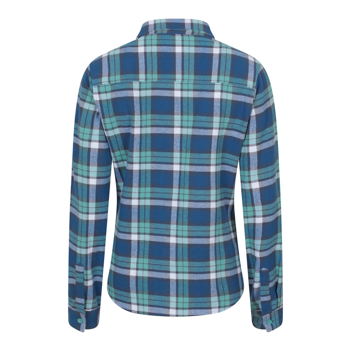 Blue - Back - Mountain Warehouse Womens-Ladies Willow Flannel Shirt