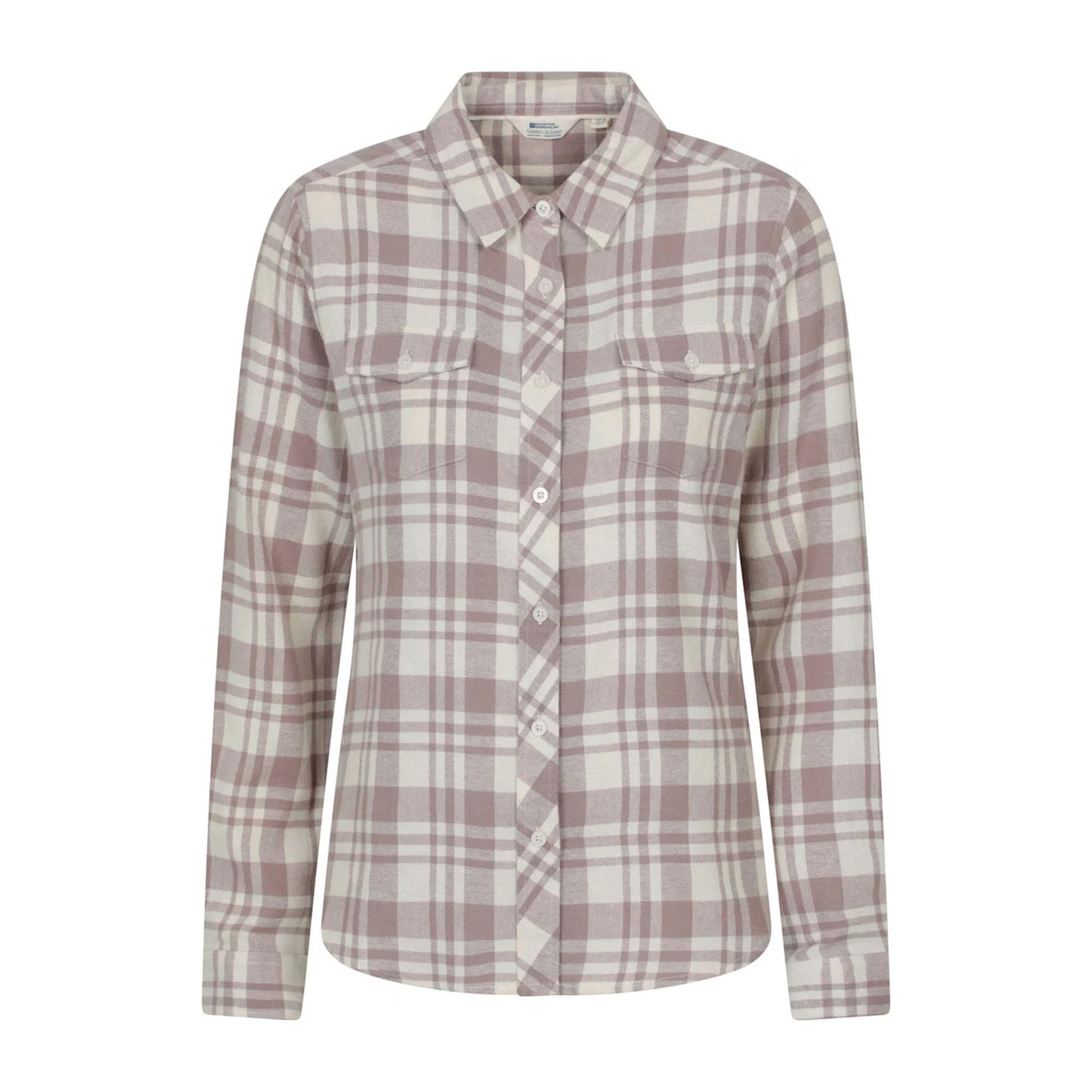 Beige - Front - Mountain Warehouse Womens-Ladies Willow Flannel Shirt