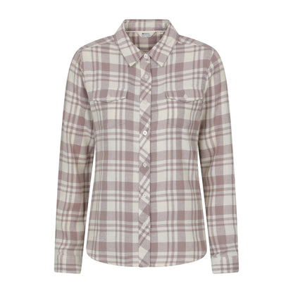 Beige - Front - Mountain Warehouse Womens-Ladies Willow Flannel Shirt