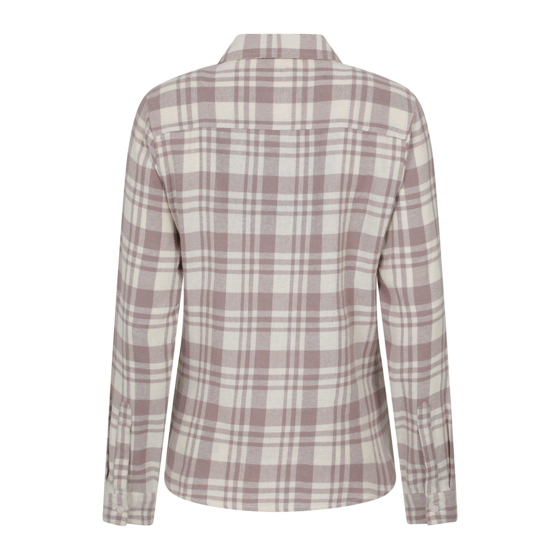 Beige - Back - Mountain Warehouse Womens-Ladies Willow Flannel Shirt